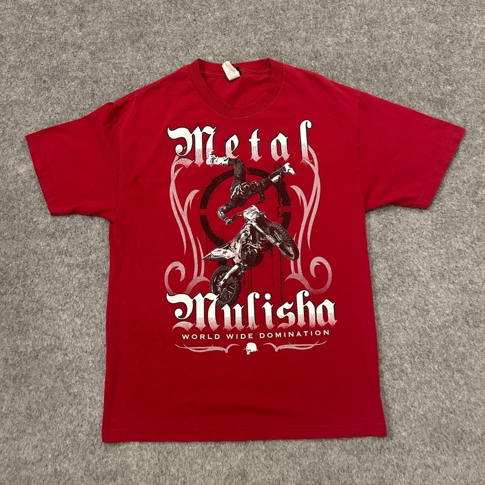 Vintage Y2K 90s Metal Mulisha MX Motorcross Graphic T‎ Shirt Adult Large